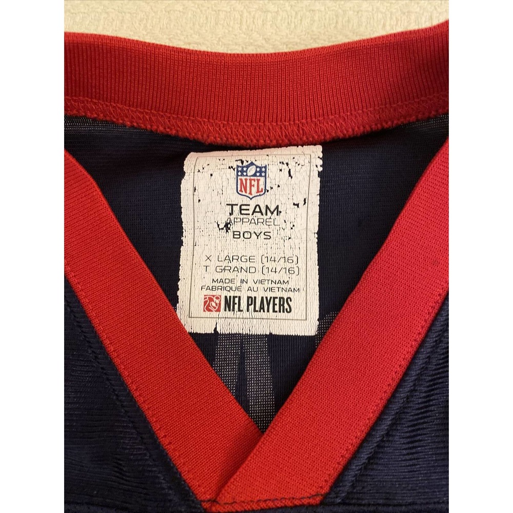 nfl team apparel new england patriots Tom Brady #12 jersey boys xl 14/16 - Picture 3 of 4